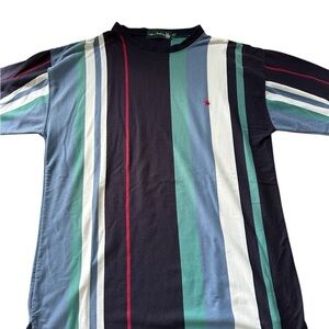 Vintage Kings of Round Table Striped Short Sleeve Tee
